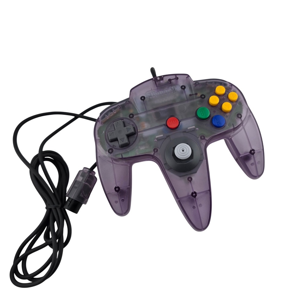 Nintendo 64 N64 Controller Atomic Purple Translucent OEM Excellent Nostalgia